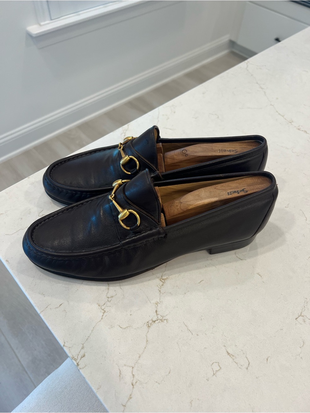 EUC Gucci Leather Brown Horsebit Loafers - Picture 1 of 9